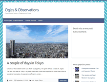 Tablet Screenshot of oglesandobservations.com